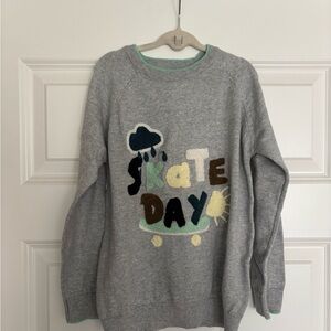 Gray Graphic Kid’s Sweater